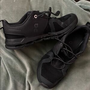 On Running Kids Black Athletic Shoes